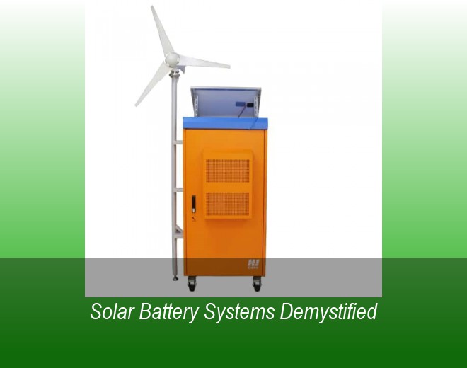 Solar Battery Systems Demystified